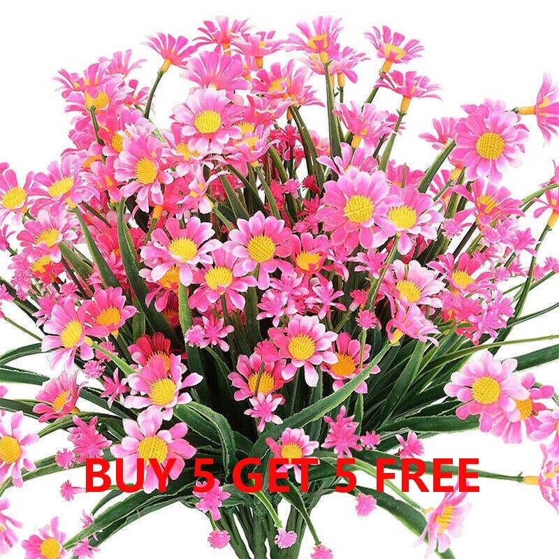 51 heads Artificial Flowers Plastic Plants In/Outdoor Wedding Home Garden Decor