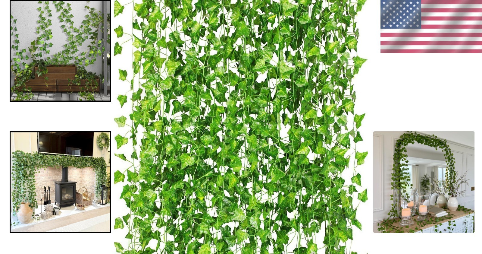 Lush 36-Pack Artificial Ivy Garland – Perfect for Weddings, Parties, and Décor