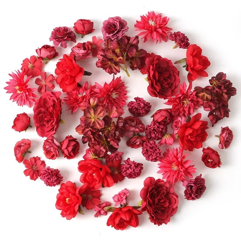 4CM Silk Rose Flower Heads 17PCS Artificial DIY Wedding Party Decor 🌹🏡