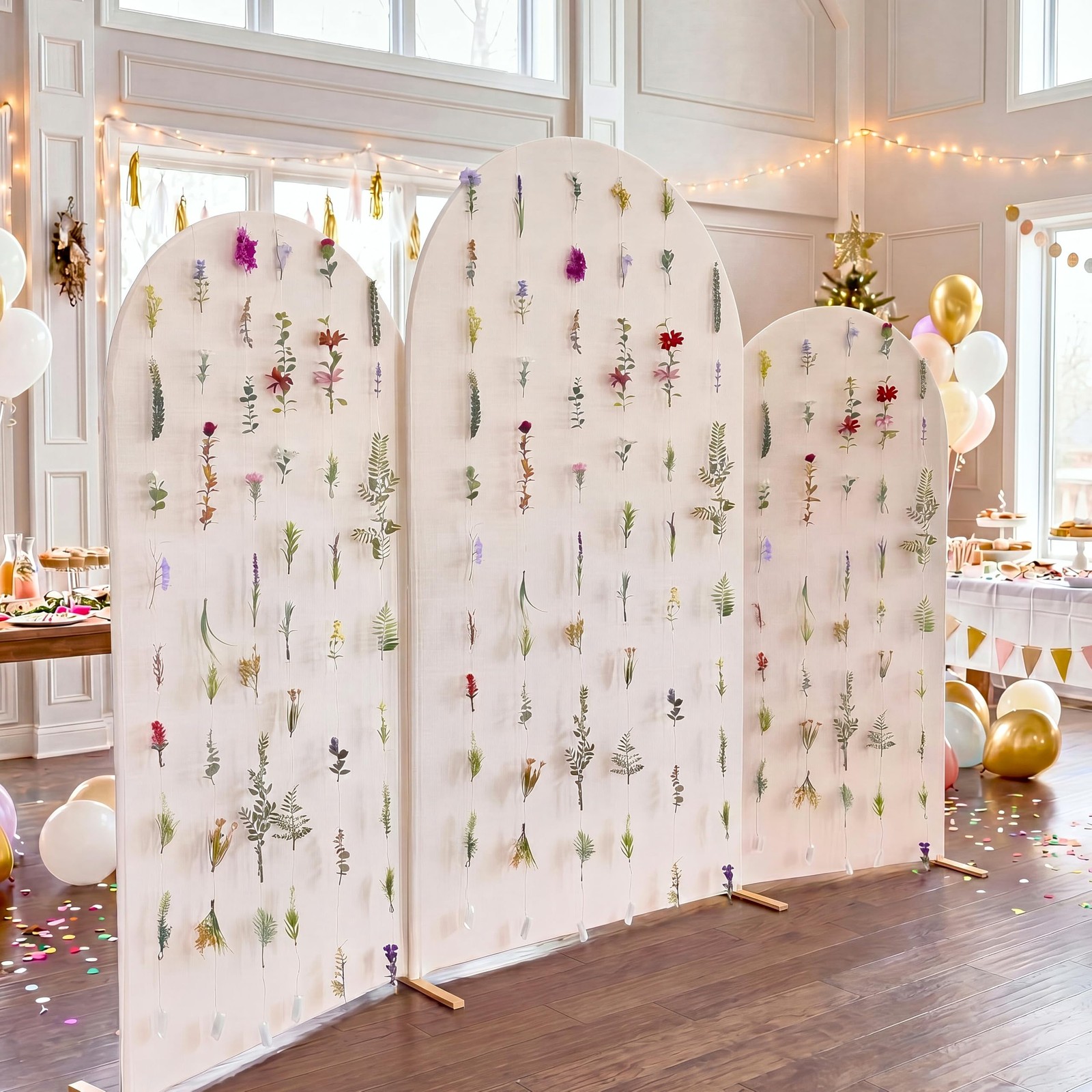 6 Pcs 35.4 ft Flower Garlands Artificial Wildflower Vines Floral Hanging Back…
