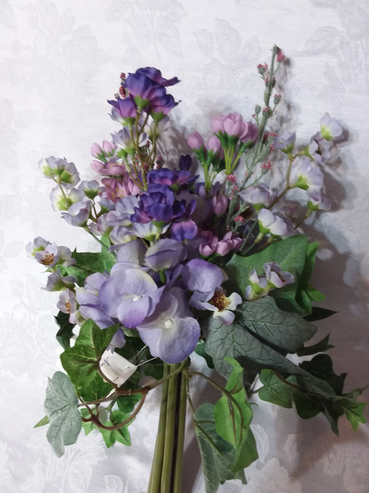 Home Interiors Purple Wildflower Floral Standing Bouquet/ Lavender, Plum/New