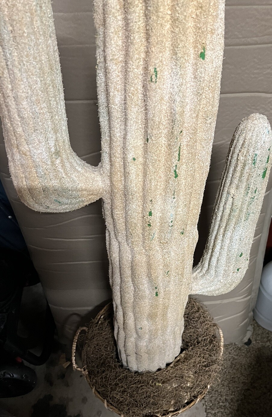 Artificial Cactus 51” Tall Fake Big Cactus Plants Faux Cacti In Planter Basket