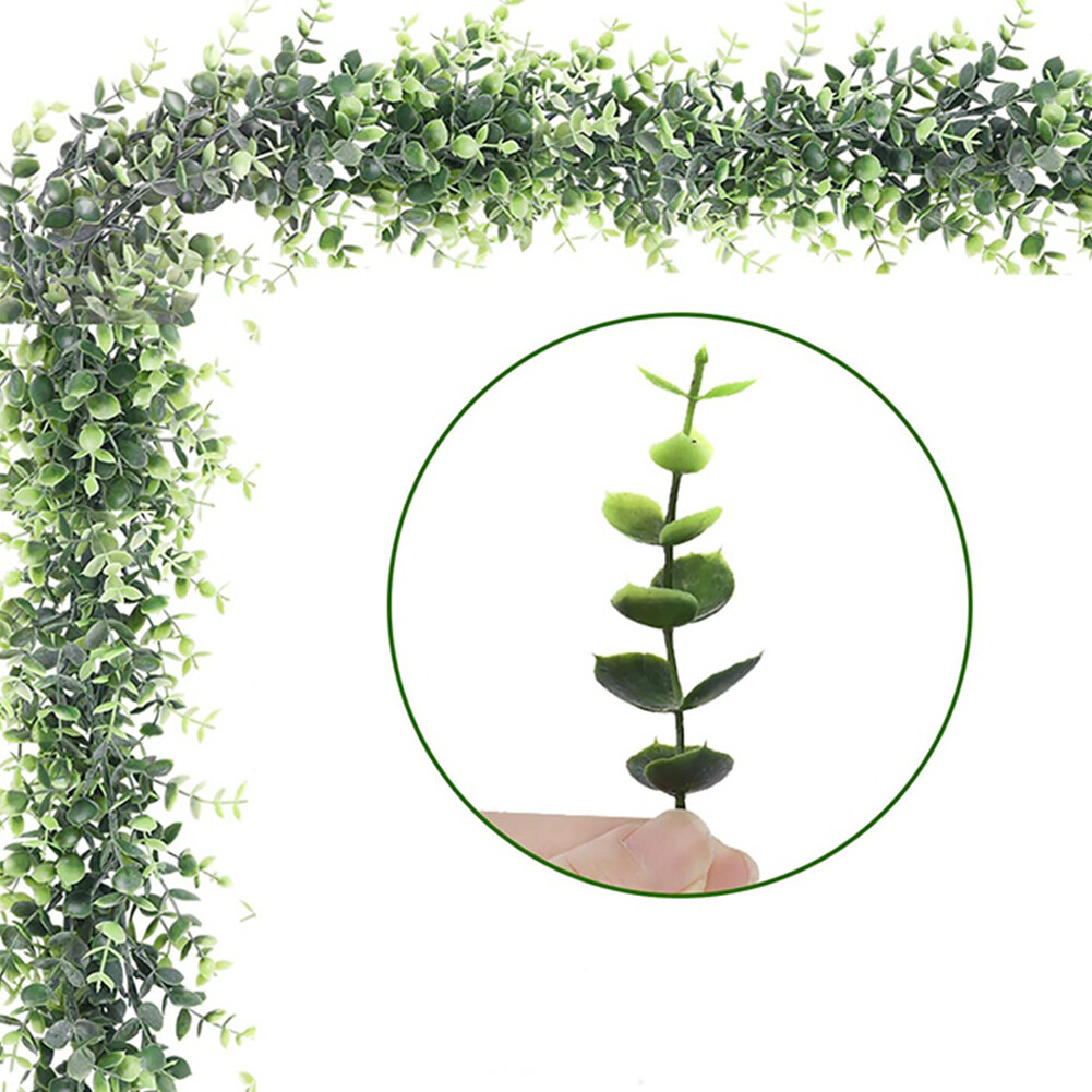 US 2-4 Pack 30 Feet Artificial Ivy Leaf Plants Faux Greenery Garland Plants Vine