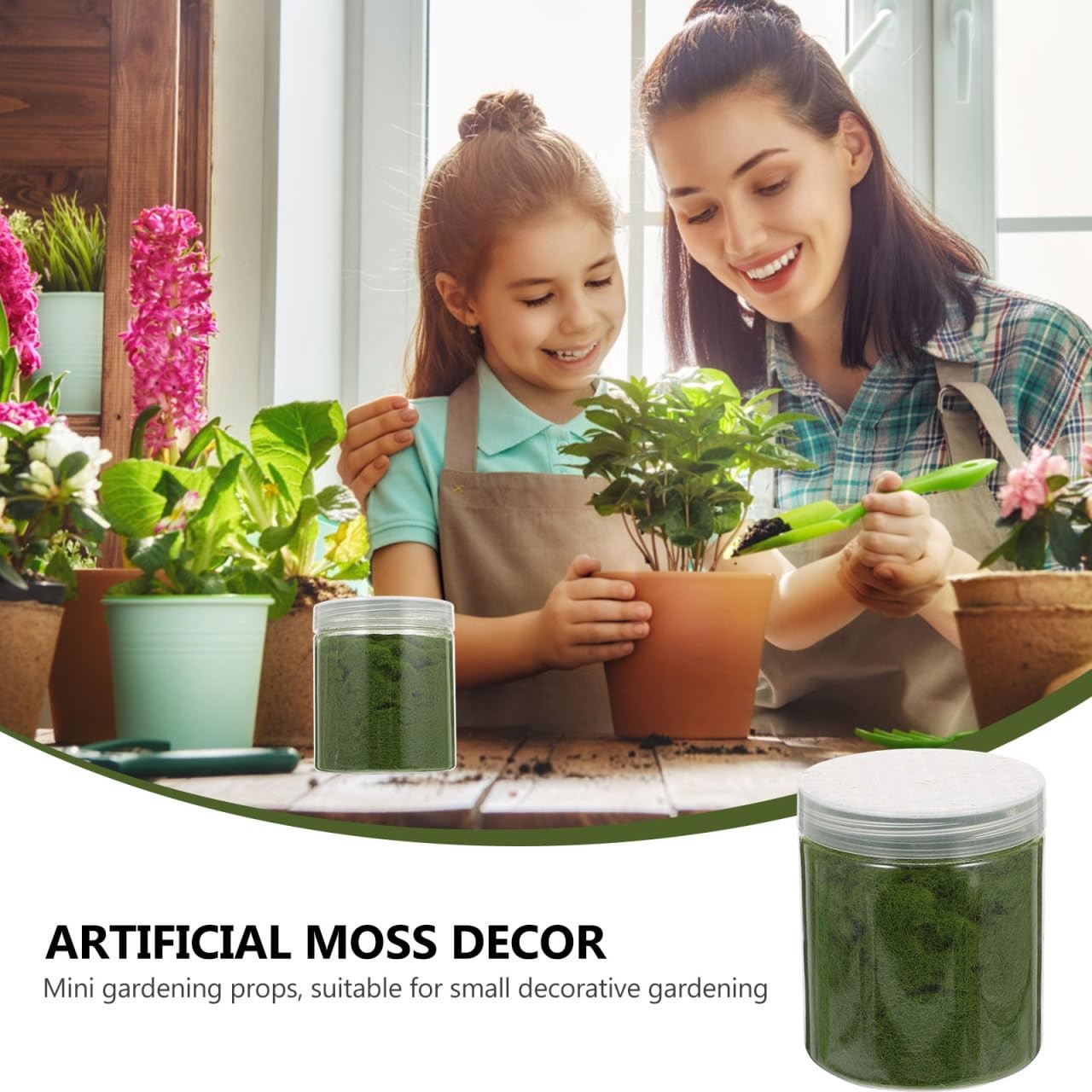 Nylon Simulated Moss, 650ml Artificial Grass Powder Flocking Powder, Fake Gre…