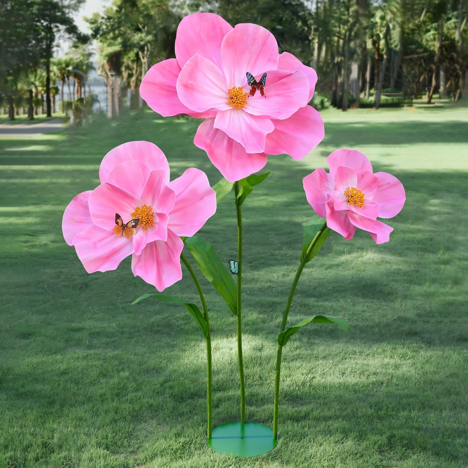 PUIBTOIV 5.8 Ft Giant Artificial Flowers for Decoration,Large EVA Flower Deco…