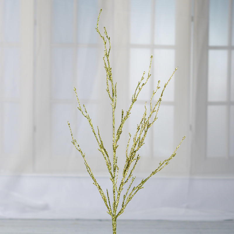 Package of 4 Sparkling Green Artificial Twig 36″ Sprays