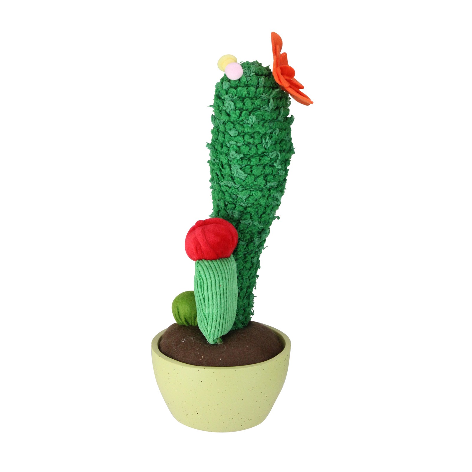 Northlight 12″ Mixed Artificial Plush Cactus Plant in Faux Ceramic Pot