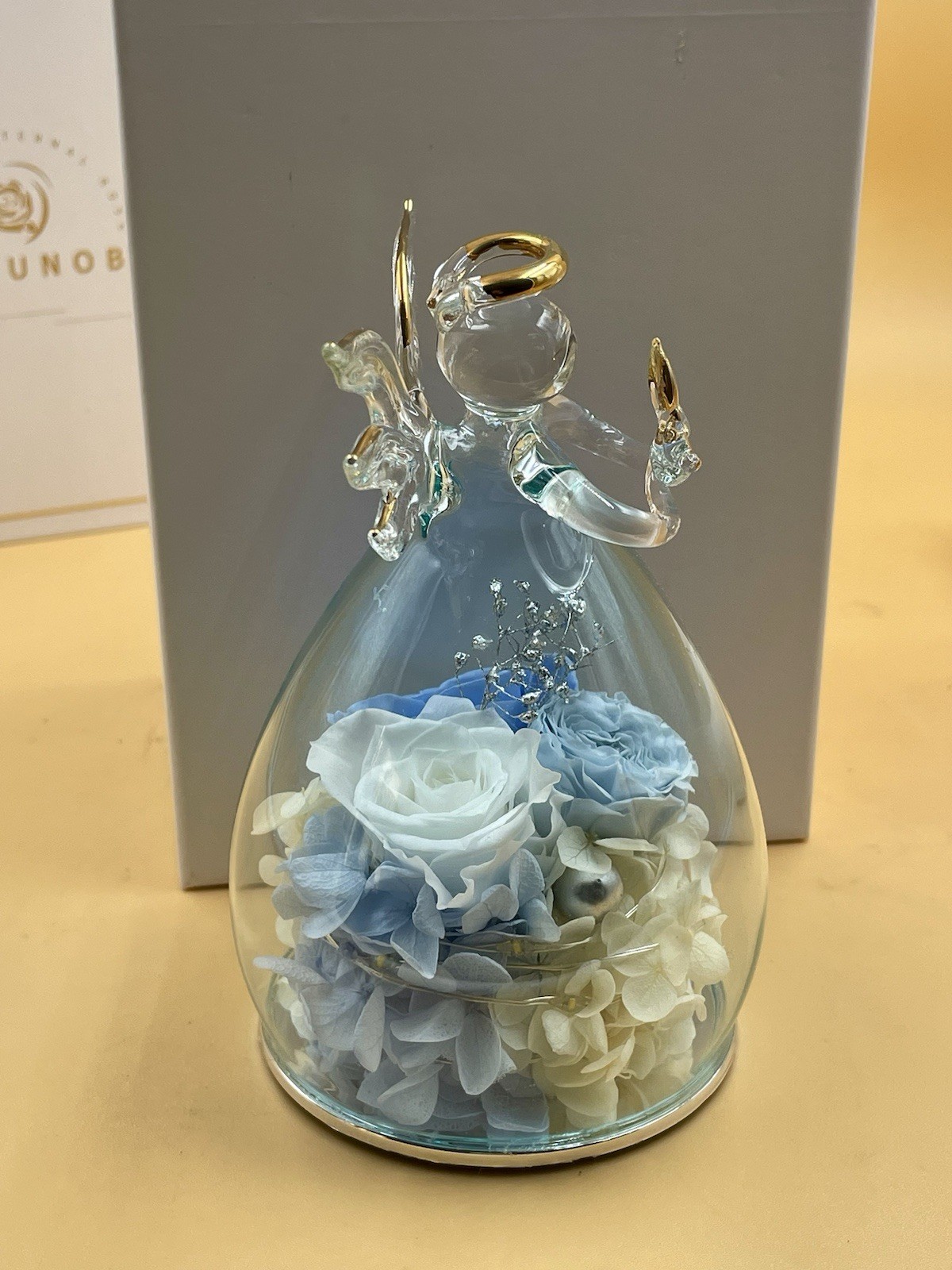 ANLUNOB The Only Eternal Rose- Blue – Great gift for Mom, Grandmother, Sister