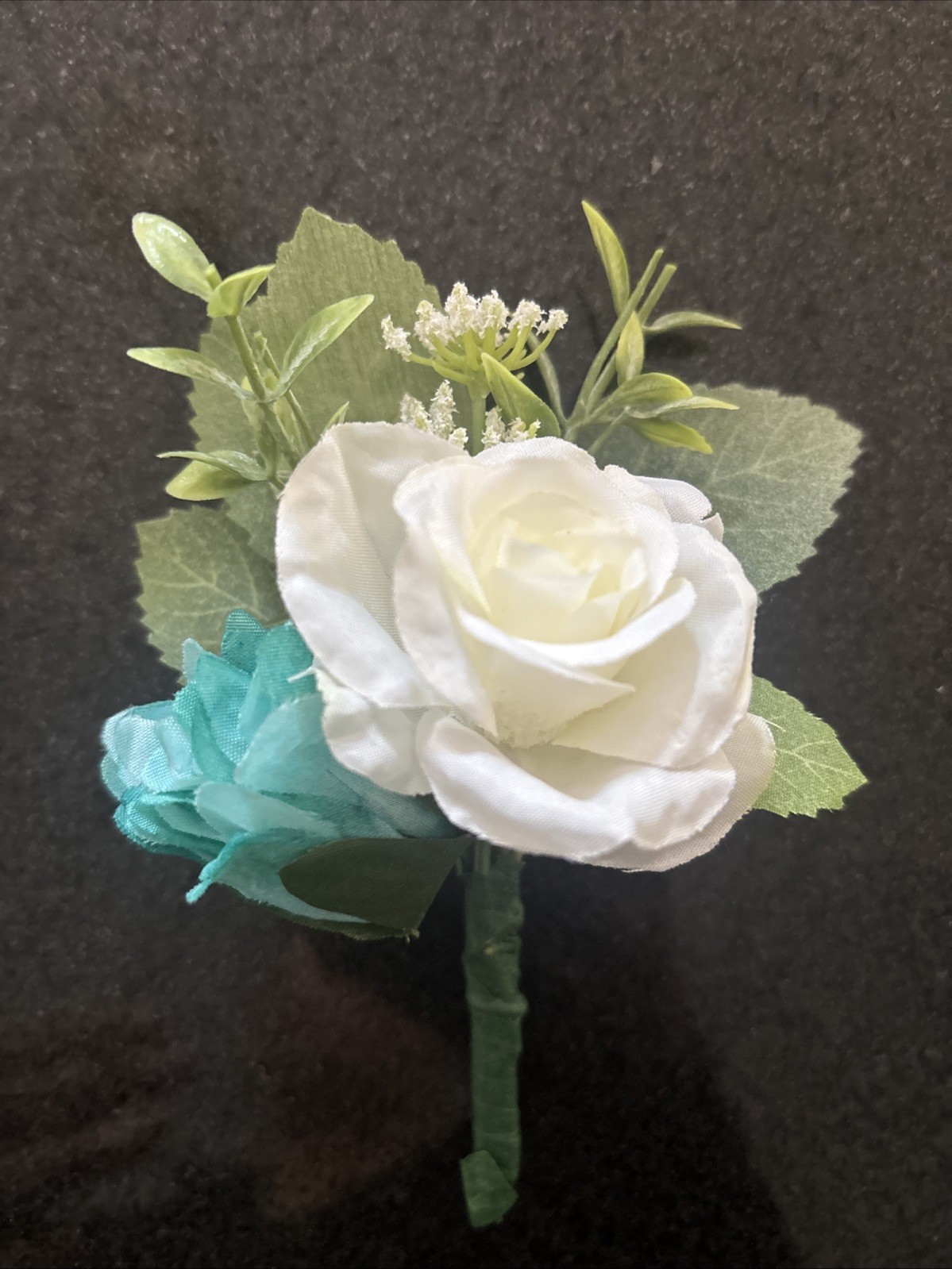 Artificial Flower For Special Occasion Teal And white