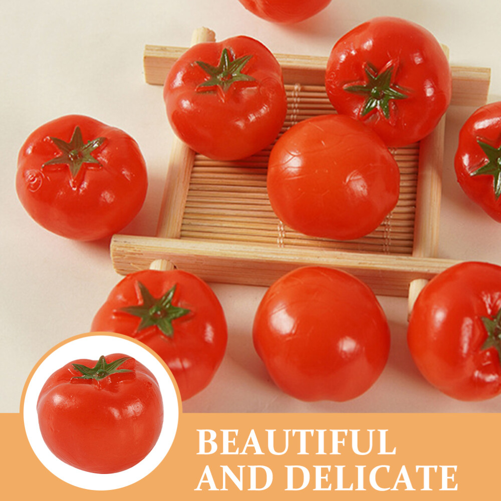 5PCS Simulation Mini Tomato Props Artificial Tomato Models Fake Realistic Tomato