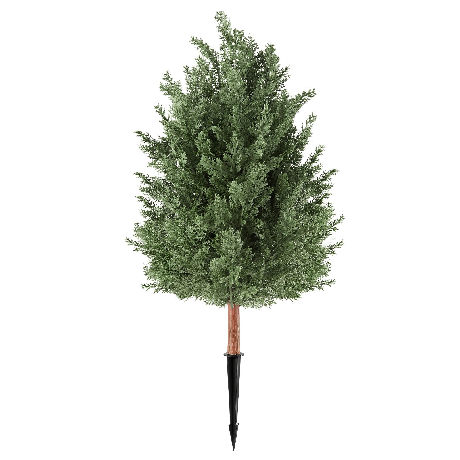VEVOR Artificial Topiary Cedar Bush 3 Ft Set of 2 Greenery Fake Shrubs PE Faux