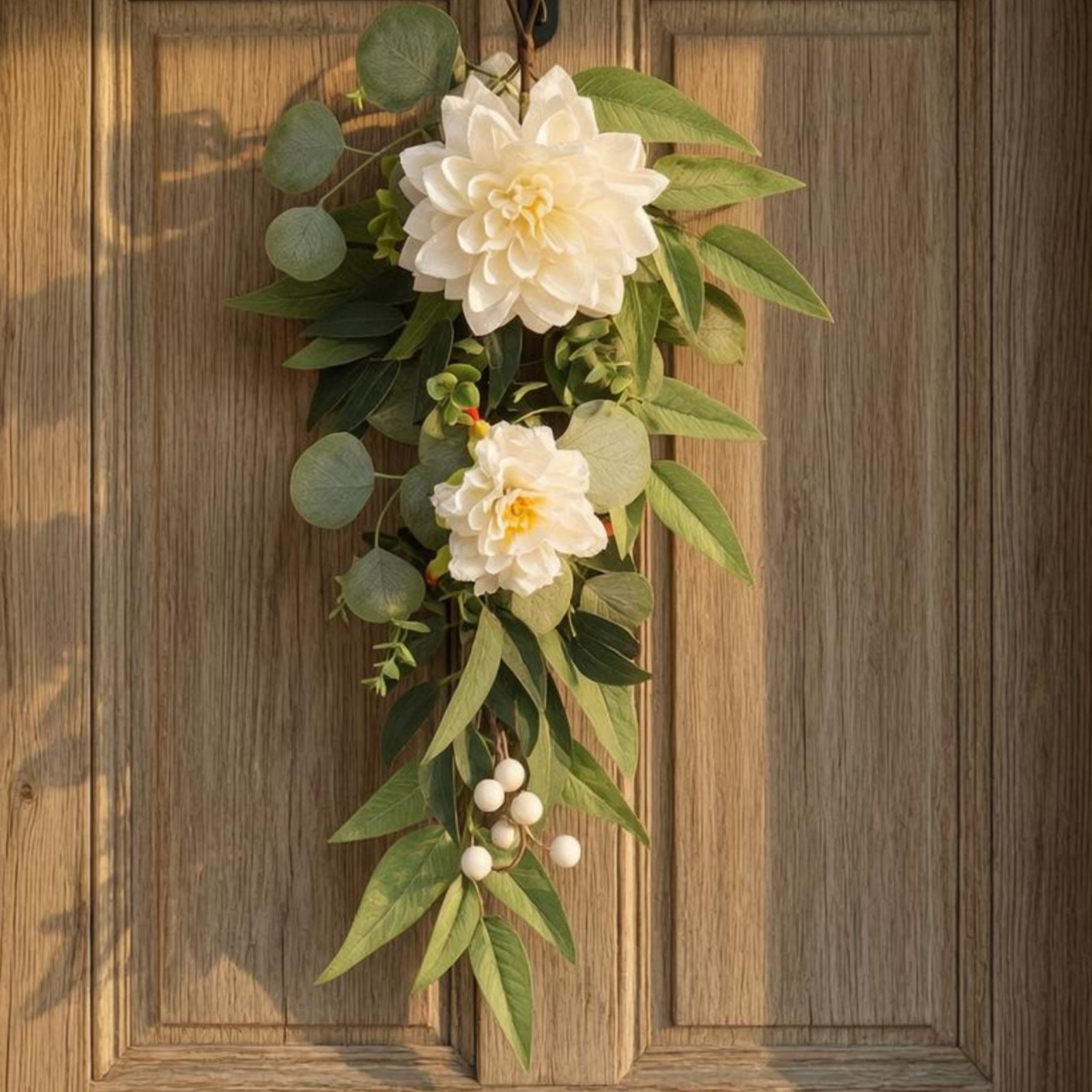Hanging Floral Decoration Textile and Synthetic Material Artificial Flower Door