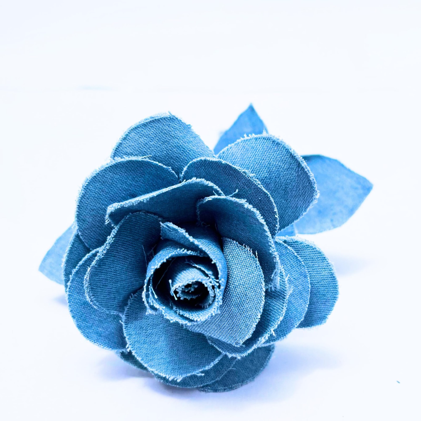 Cotton Rose, Handmade Denim Flower Gift for Wife, Husband, Couple, 2nd 2 Year…