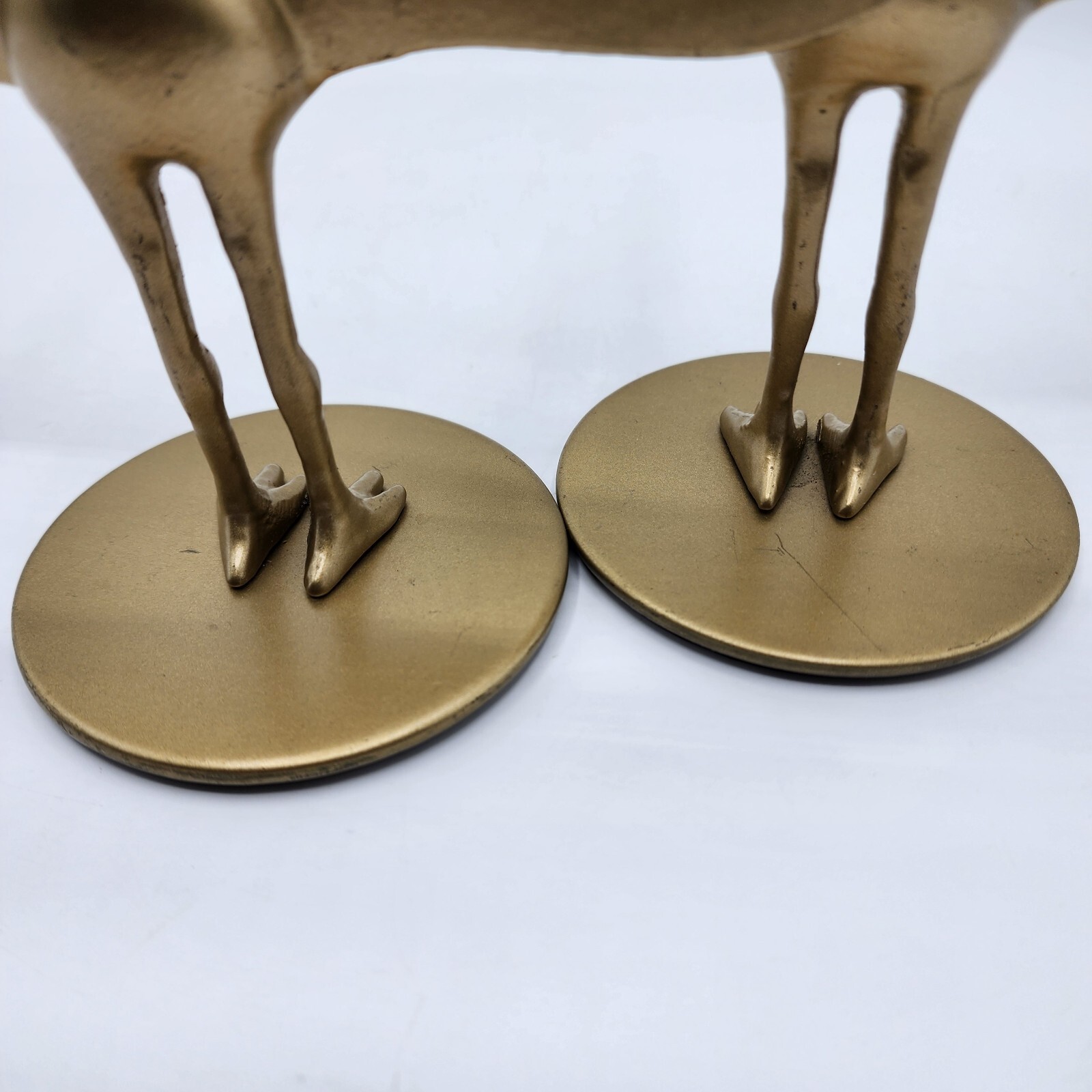IKEA Markniva Decorative Brass Like Peacocks Figurines Lot of 2 Preowned.