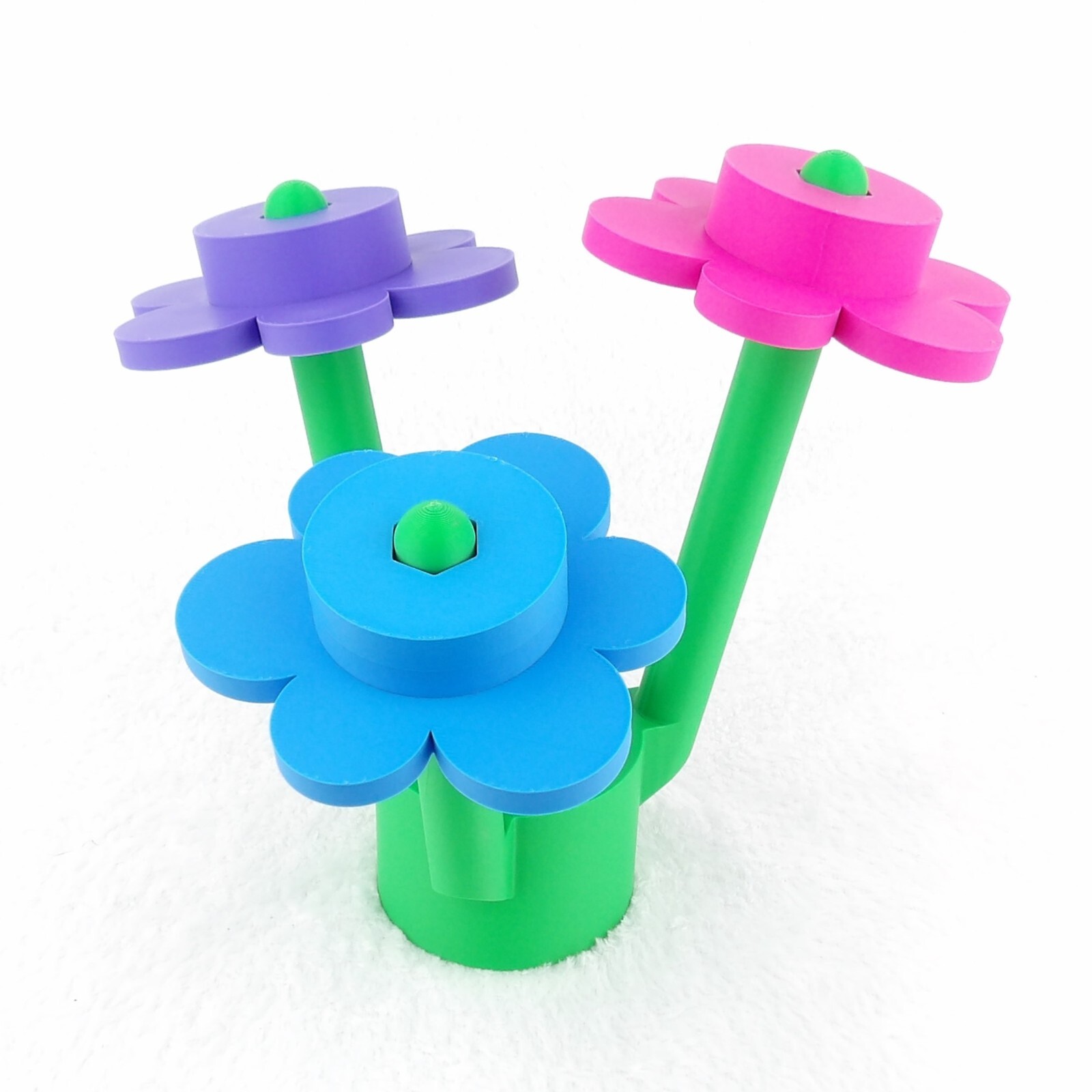 Big Brick Flower – 3D Printed – Life-Size Blocks – Custom color options