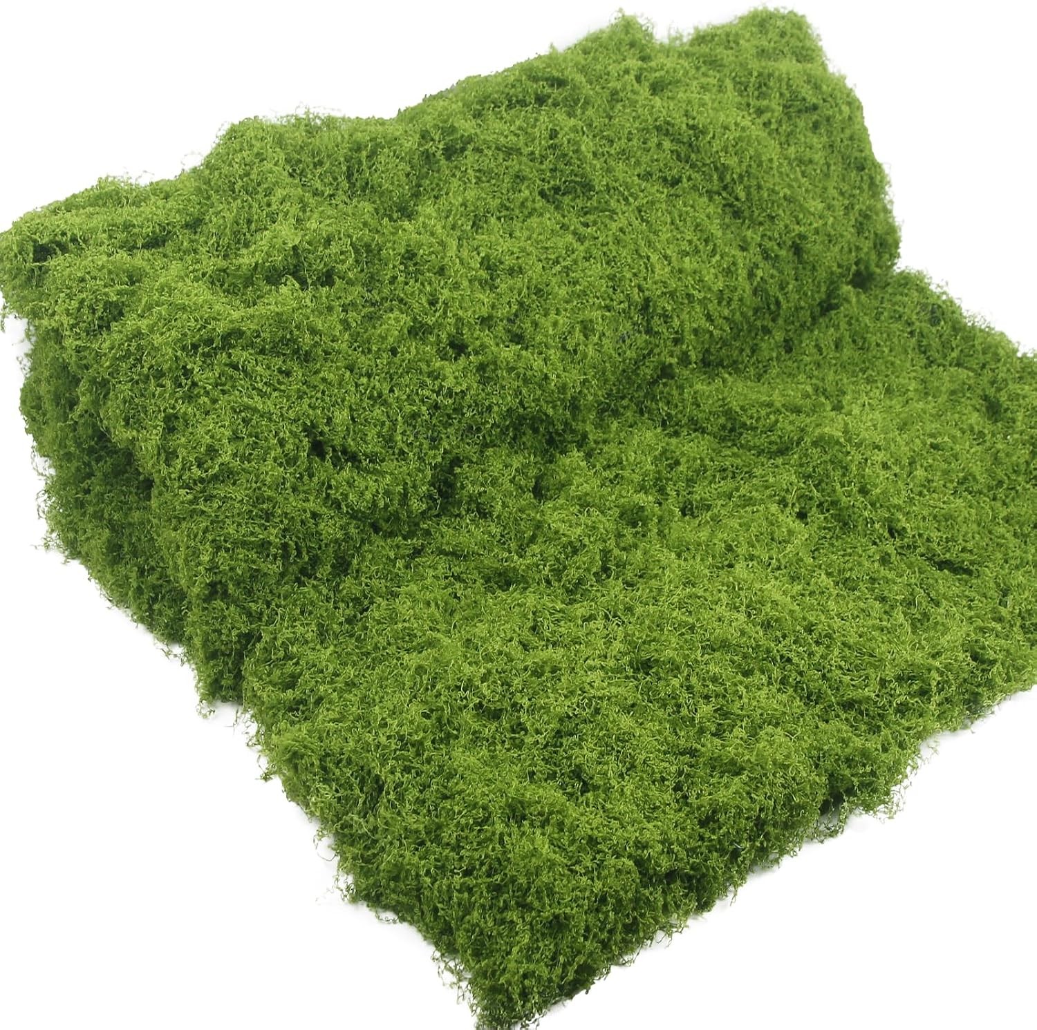 Fake Moss Mat 39″ x 39″ Faux Moss Blanket for Indoor Plants Dark Green Mossy