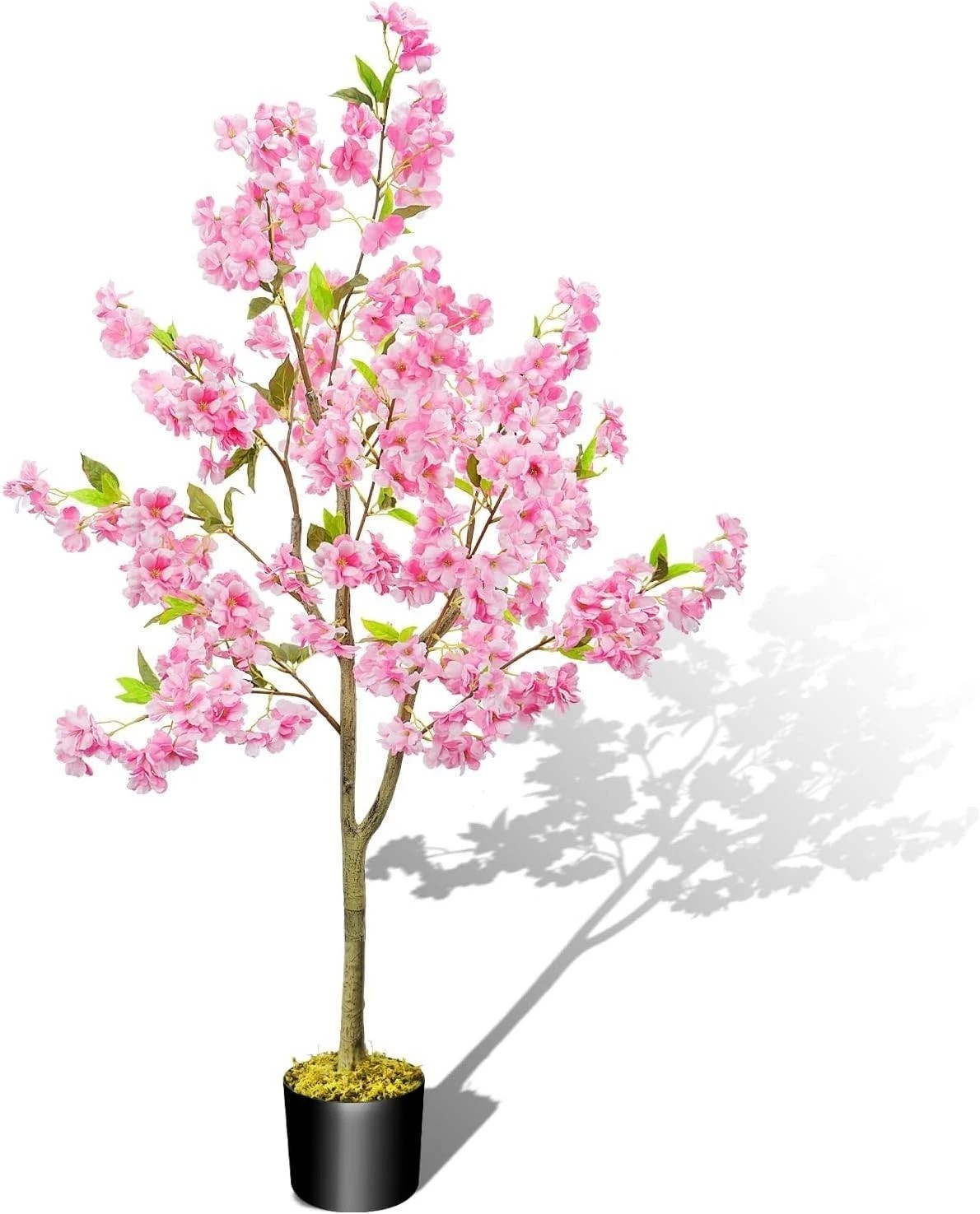 4.1ft Artificial Cherry Blossom Tree Pink Artificial Trees for Outdoors | Sil…
