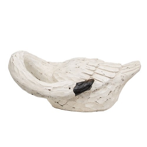 New Primitive Goose LARGE SET 2 SWAN FIGURE COUPLE Statue Table Figures