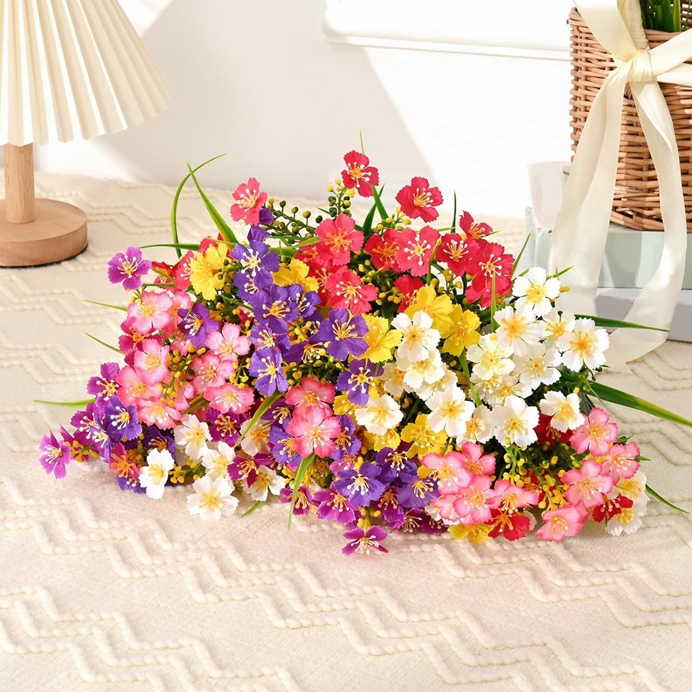 for Outdoors,6 Bundles Artificial Plants Outdoor, Fake7509