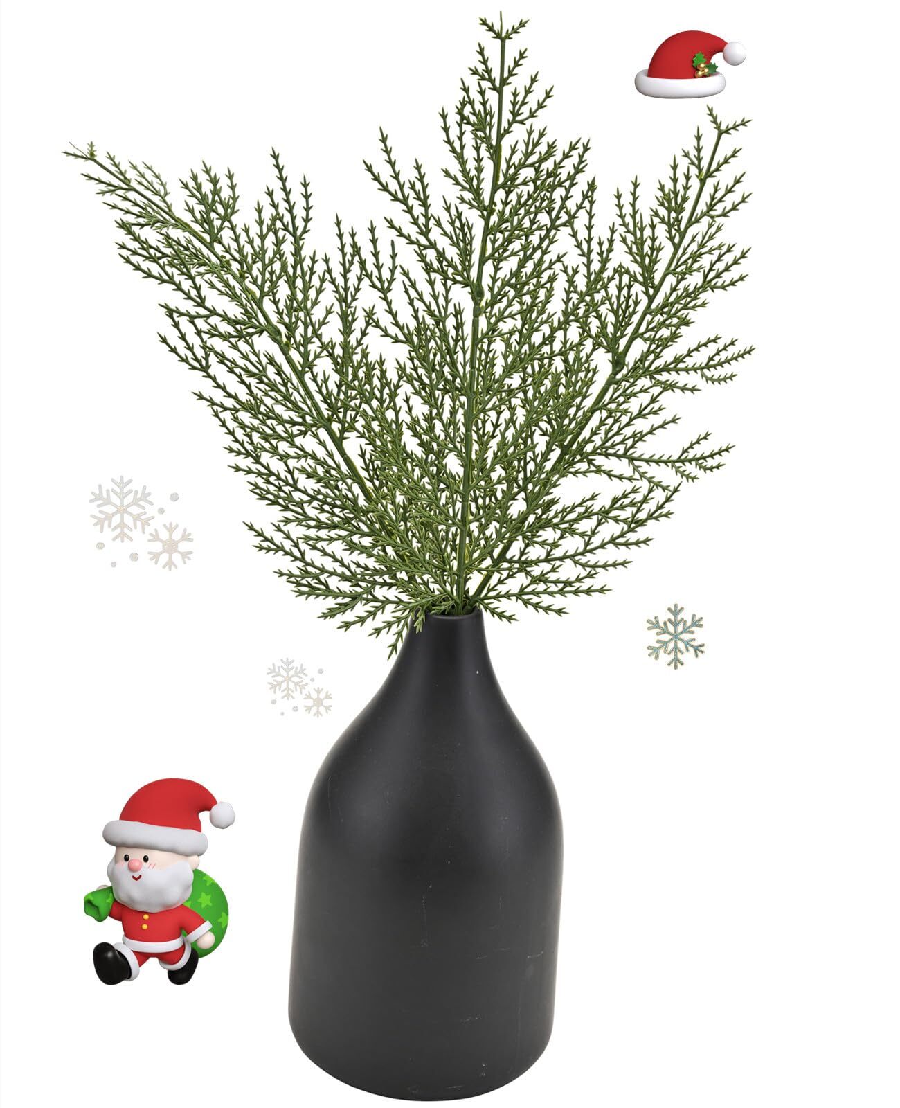 45 Pcs Artificial Pine Branches Greenery Pine Picks for Wreath Craft Home Decor