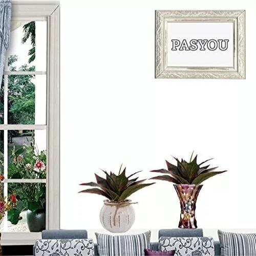 Artificial Agave Fake Plants Red 2 Pack 10 Inches Faux Shrubs Flowers Grass P…