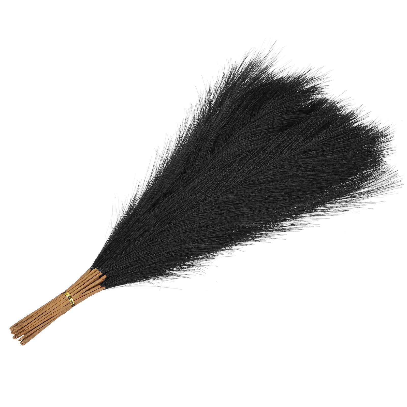 17.7in Pampas Grass Decor, 50pcs Artificial Pampas Grass Bulk, Black