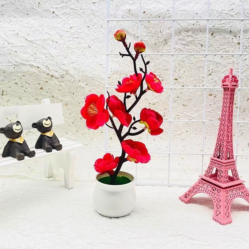 30 Cm Artificial Plants Bonsai Small Tree Simulation Pot Plants Fake Flowers Tab