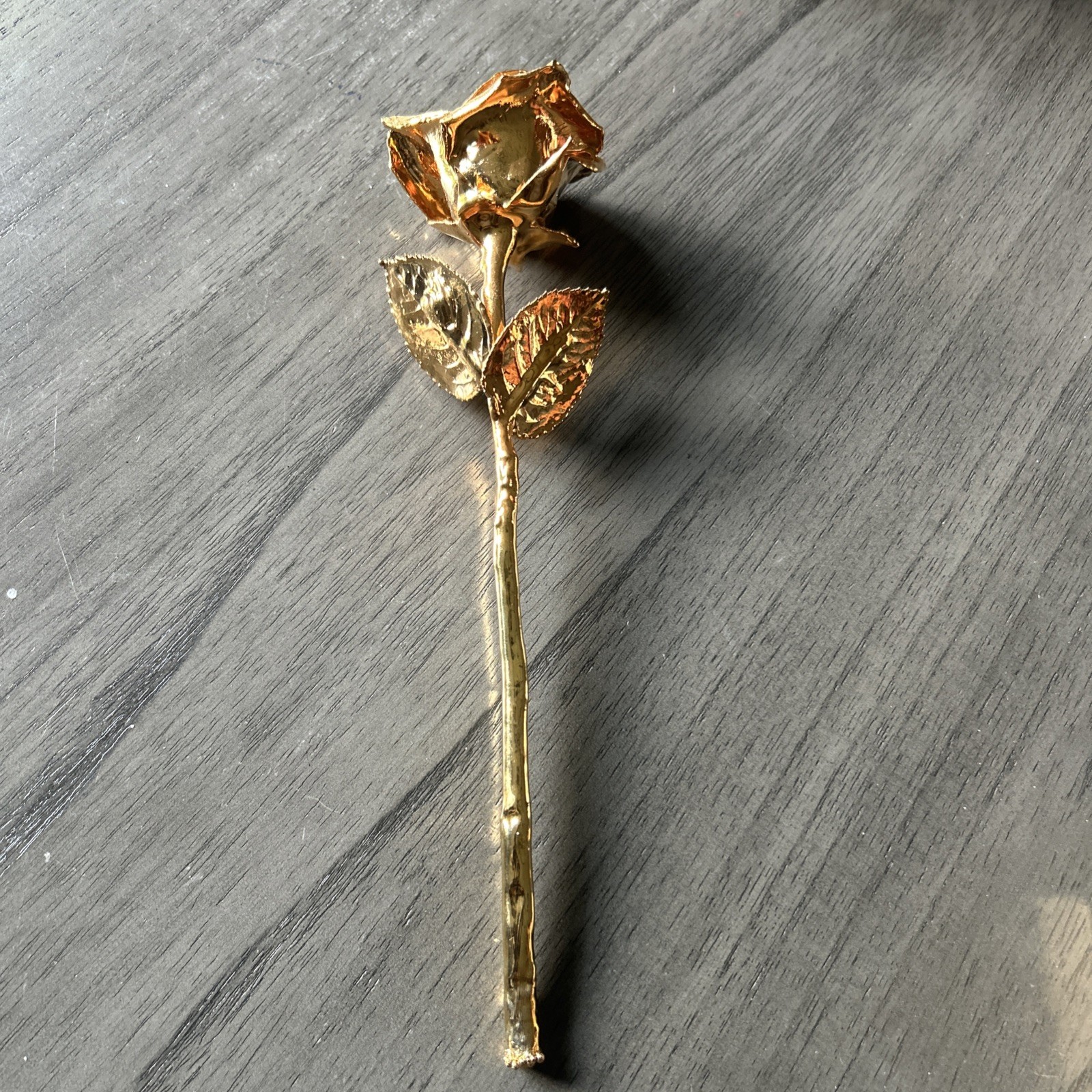 24k Rose Co. Gold Dipped Electroformed Real Rose Made In USA w/Box & Warranty