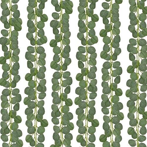 18Pack 126Ft Eucalyptus Garland,Artificial Eucalyptus Leaves 126Ft-18Pack