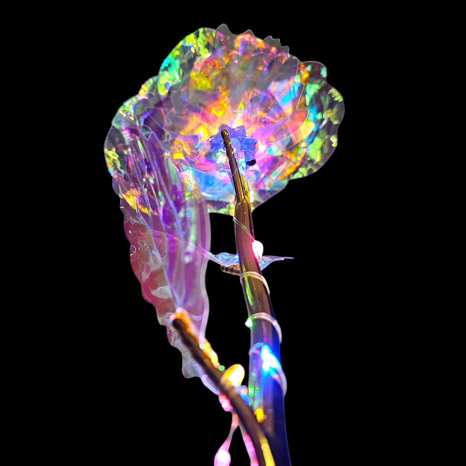 18 Inch Red Rose Jumbo Galaxy Rose Stem LED Light-Up Rose Valentine’s Day Gift