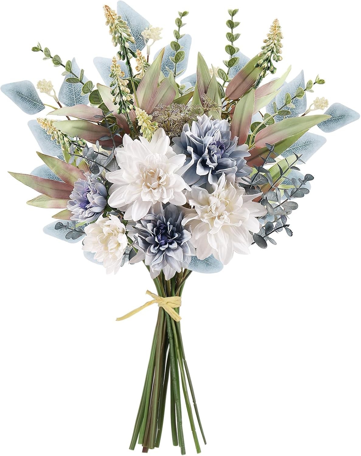 Silk Flower Bouquet Artificial Arrangement, Wedding Rustic Centerpiece Decor