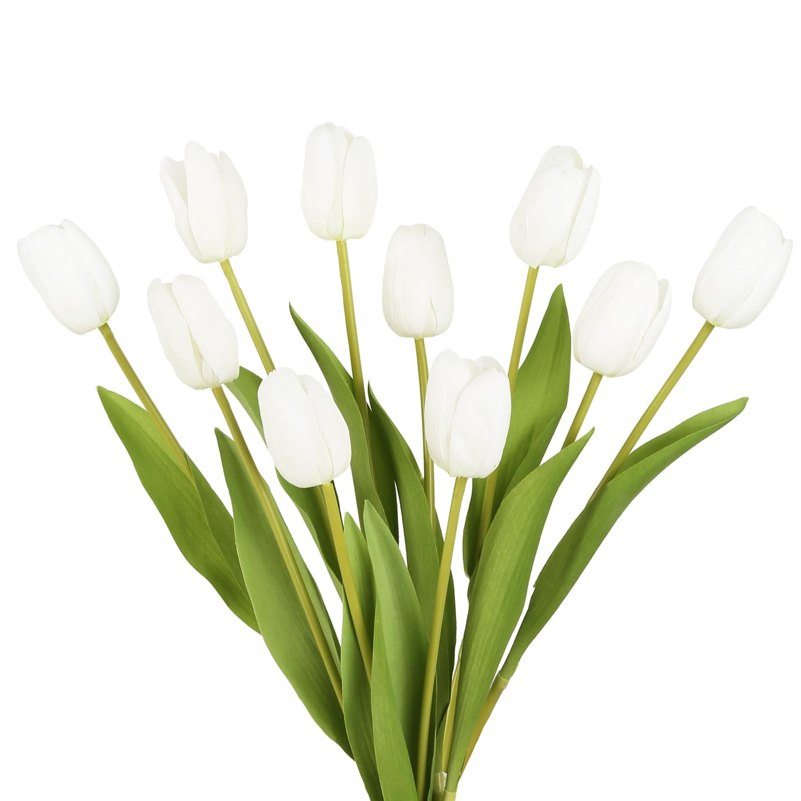 Artificial Tulips 10PCS Real Touch 18.9″ Latex Flowers – Wedding Party Decor