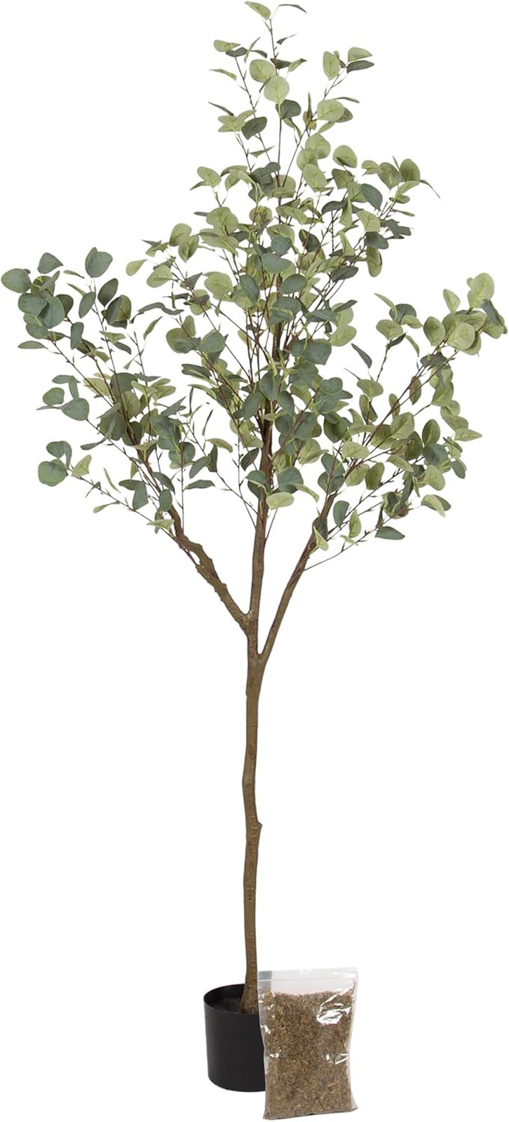 Eudora 6FT Faux Eucalyptus Tree – Realistic Potted Indoor Plant Decor