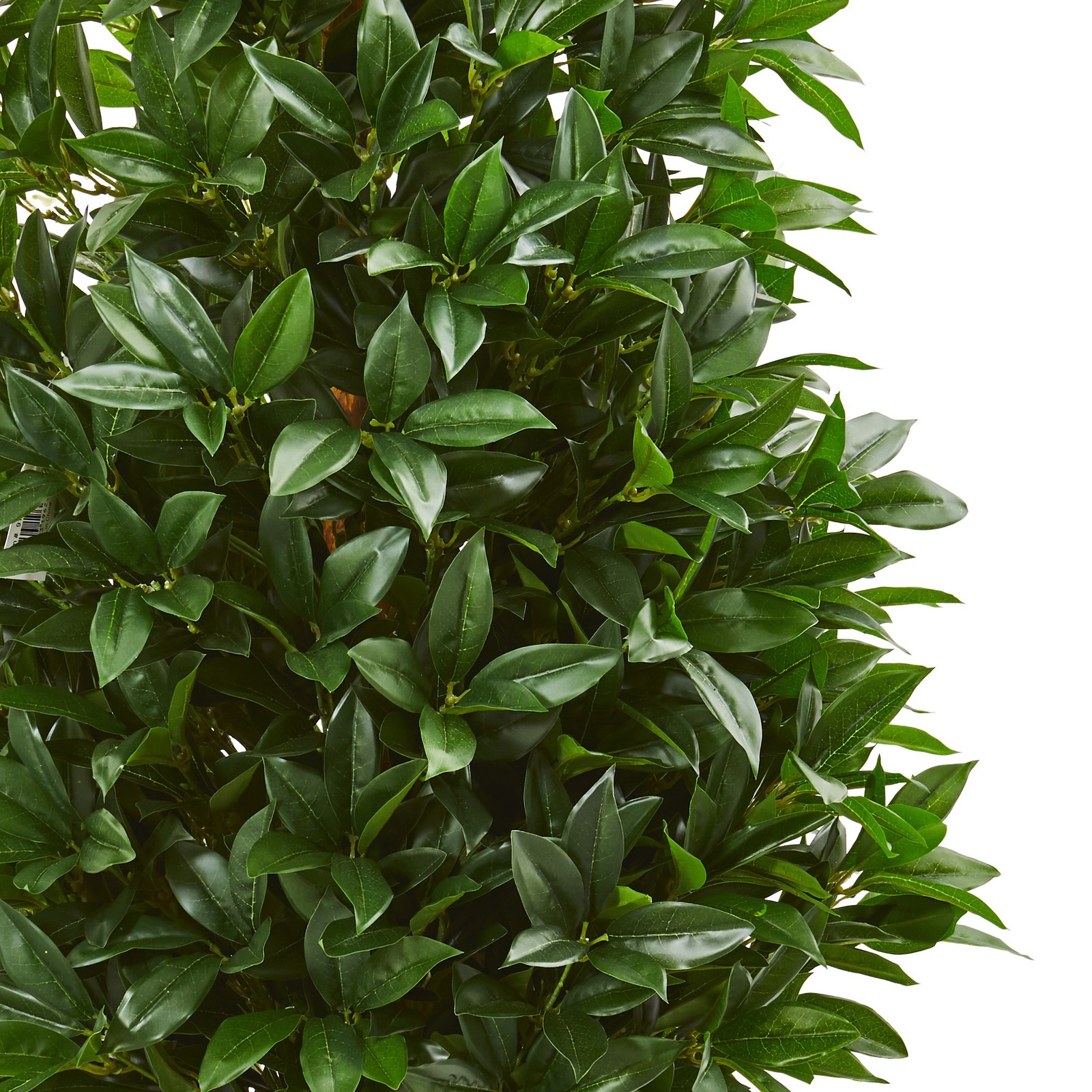 Nearly Natural 56″ Bay Leaf Cone Topiary Tree UV Resistant in Black Planter