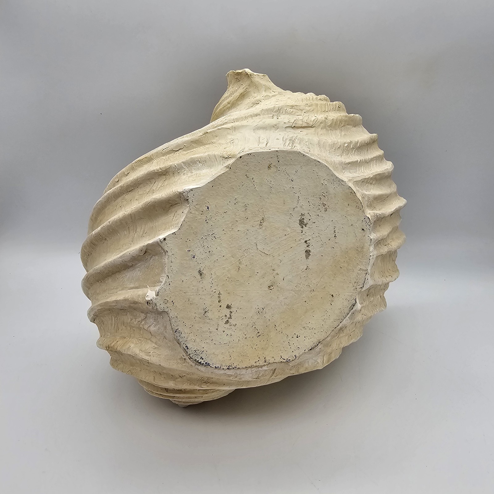 White Cream Decorative Faux Shell Planter Vase