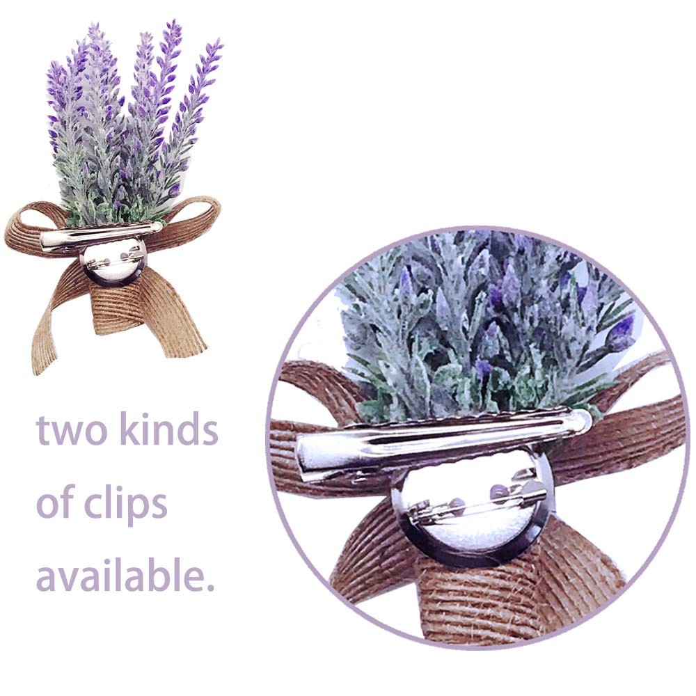 Lavender Boutonniere for Men Wedding, 4 Pcs Purple Boutonniere for Men Prom A…