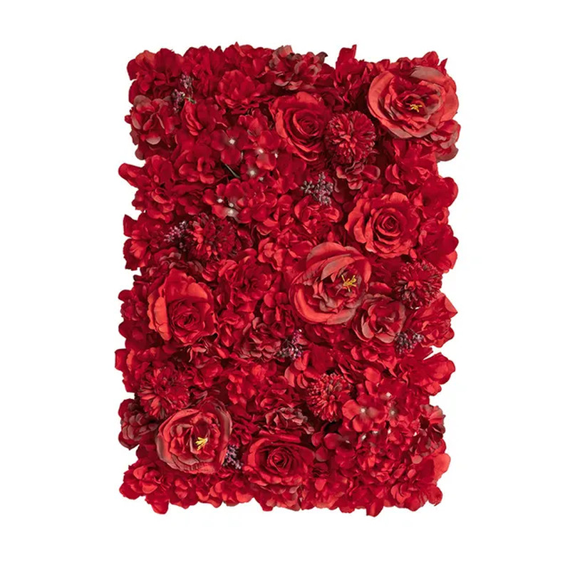 Artificial Rose Flower Wall Panel 40X60 Cm Living Room Decor Floral Backdrop