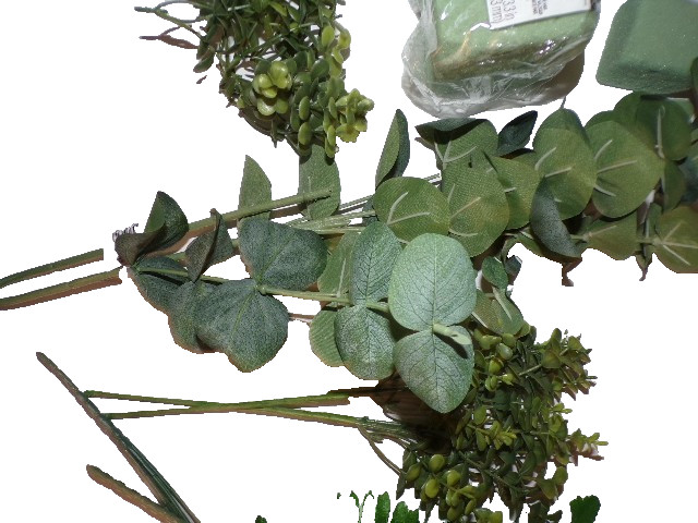 10 CT lot Artificial Fern leaf stems Outdoor indoor Decor floral foam pk KSbx