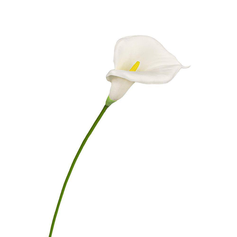 30 In. Cream White Artificial Calla Lily Flower Stem Spray (Set of 6)