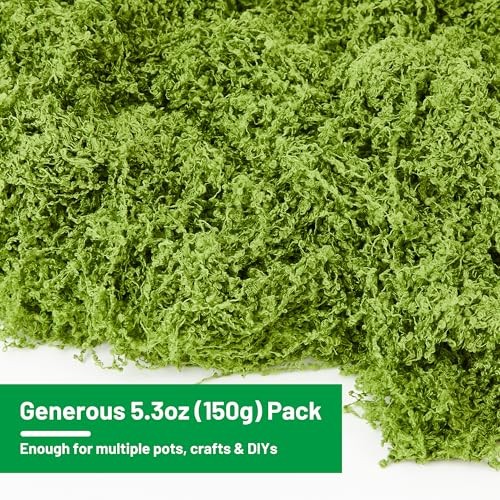 Artificial Fake Green Moss for Crafts and Decor