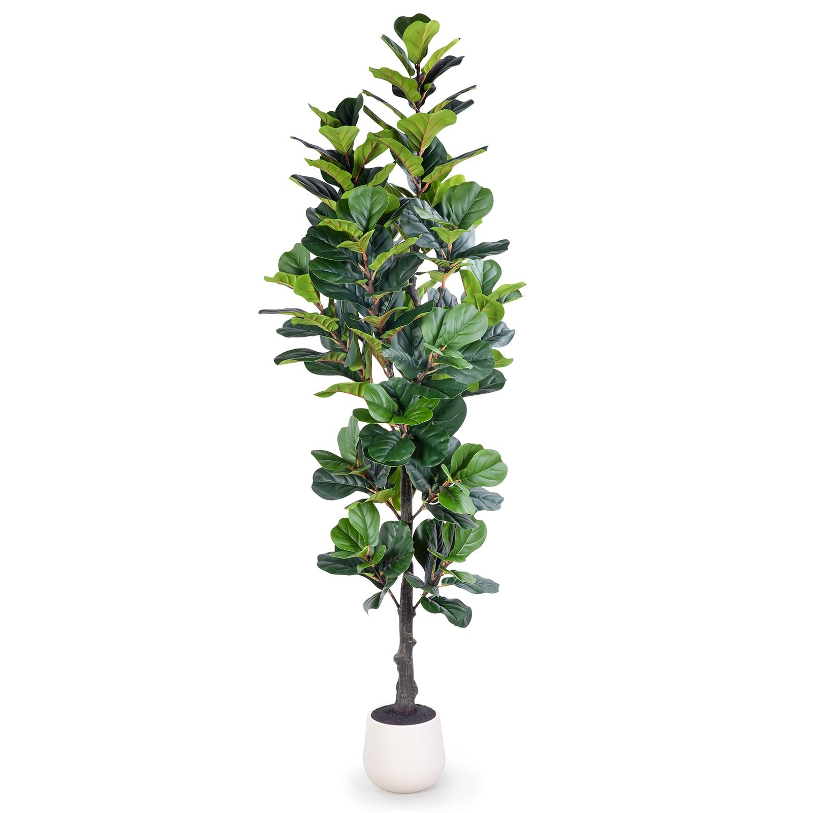 6FT Ultra-Full & Lush Artificial Fiddle Leaf Fig Tree for Home Decor – 171 Li…