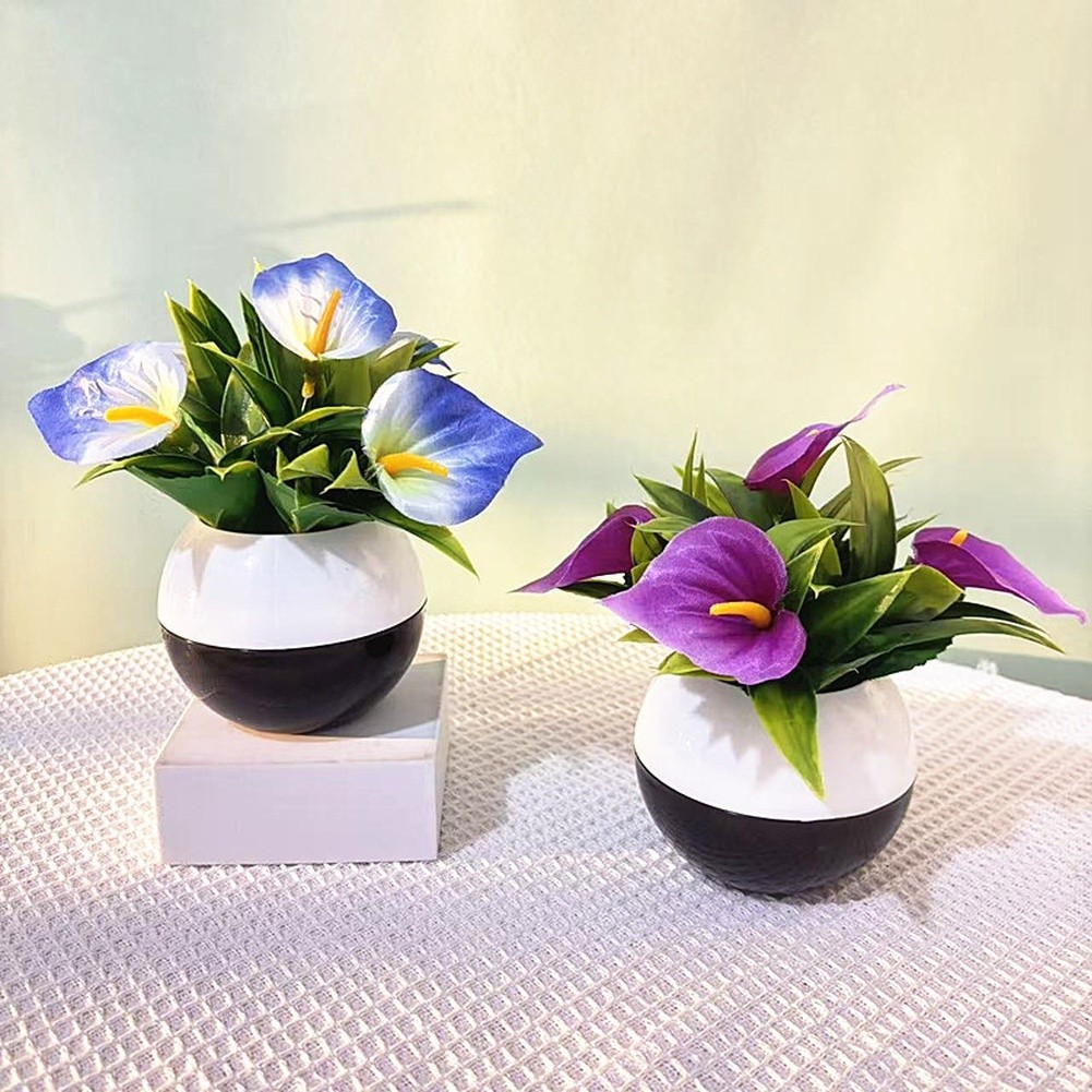 Artificial Calla for lily Simulation Flower for Minimalist Modern Decor Style