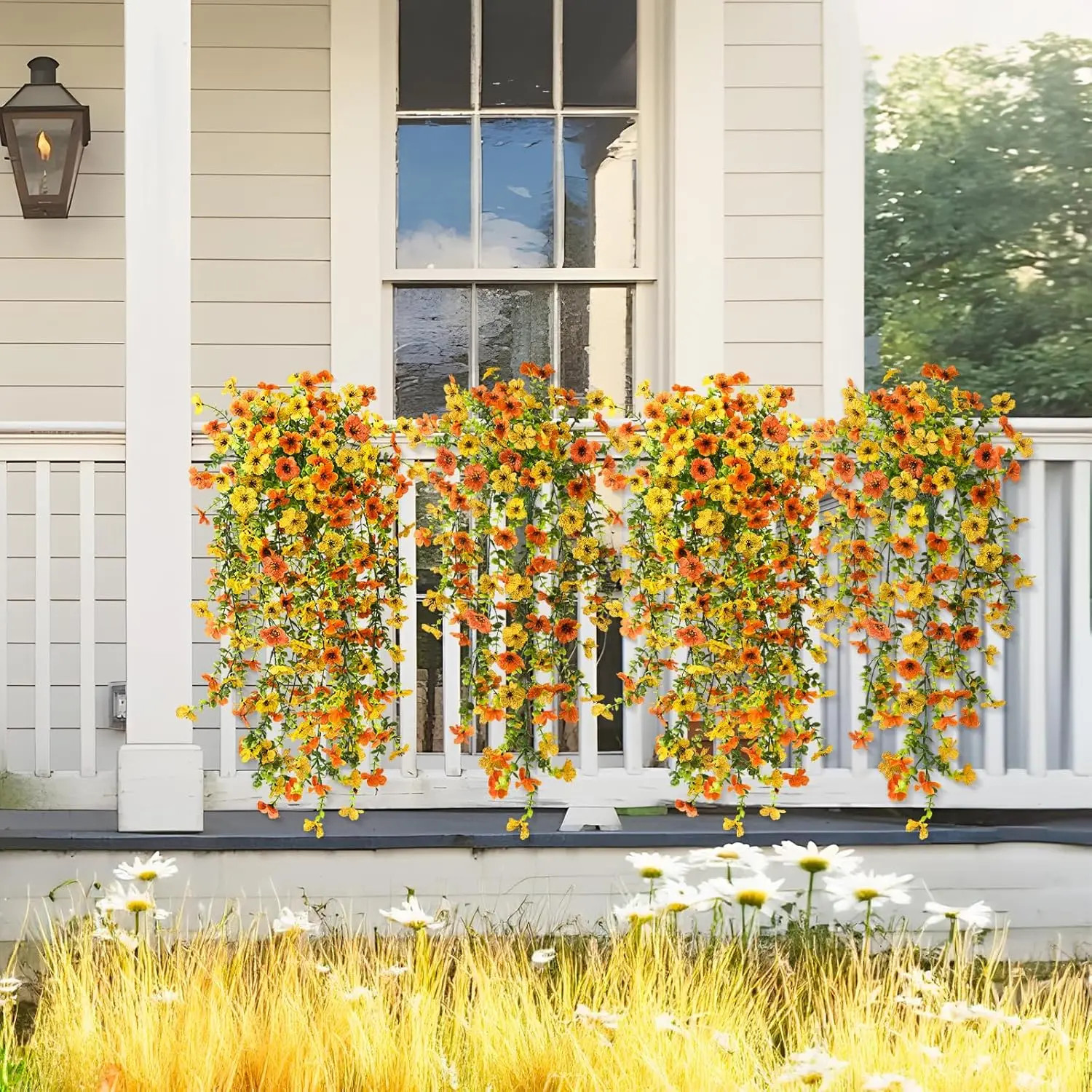Artificial Flowers Plant Rattan Morning Glories Outdoor Wedding Bridal Arch Home