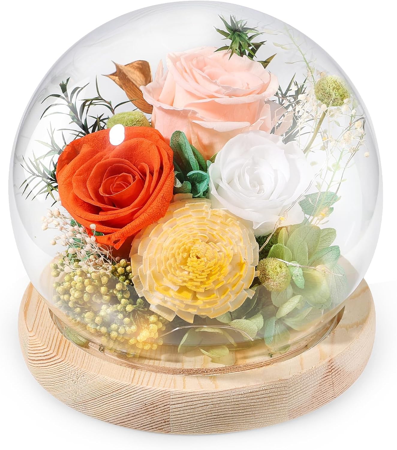 FIACO Valentines Day Gifts for Her Preserved Rose Forever Fresh Flowers for Deli