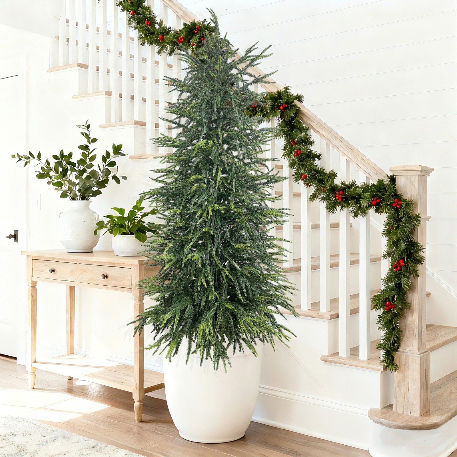150 cm 2 Pack Artificial Norfolk Pine Evergreen Plant Home and Garden Decoration