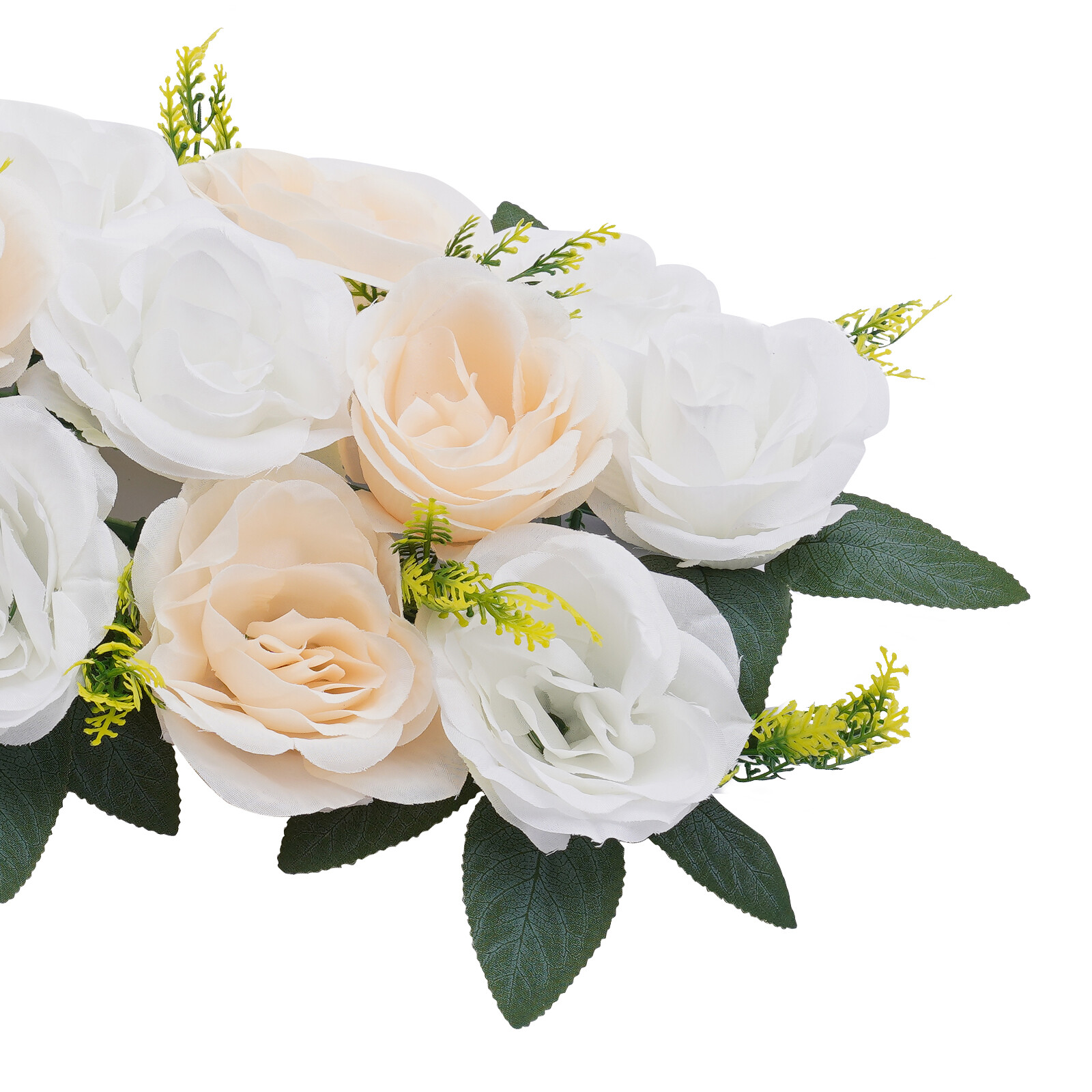10* White Wedding Dining Table Artificial Rose Flower Centerpieces 50*25 cm