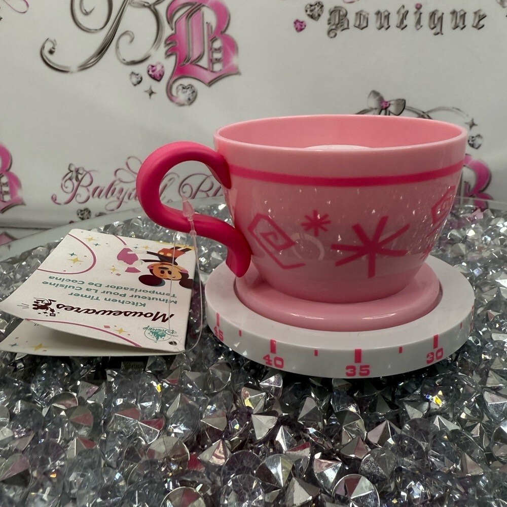 Disney timer Alice in wonderland tea cup classic mousewares Pink Cup with Timer