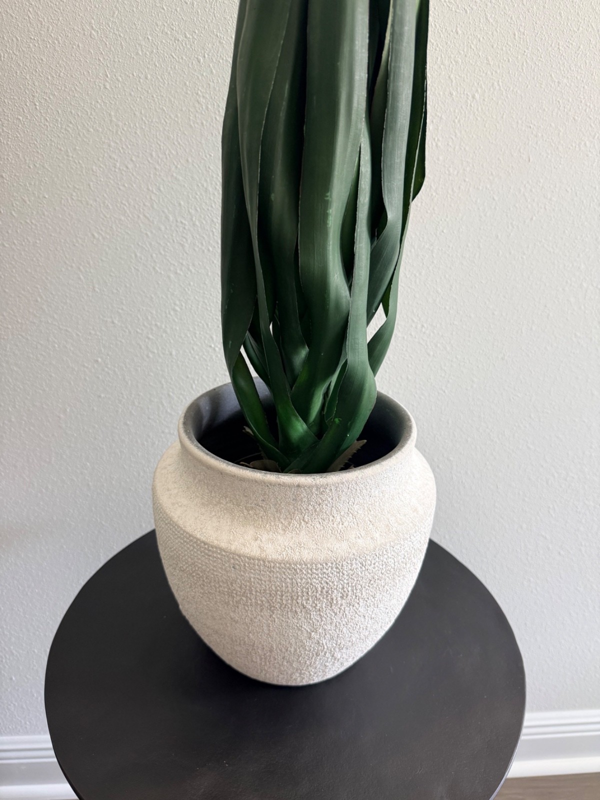 Pottery Barn Faux Yucca Plant 29″ Tall with Removable White Ceramic Pot