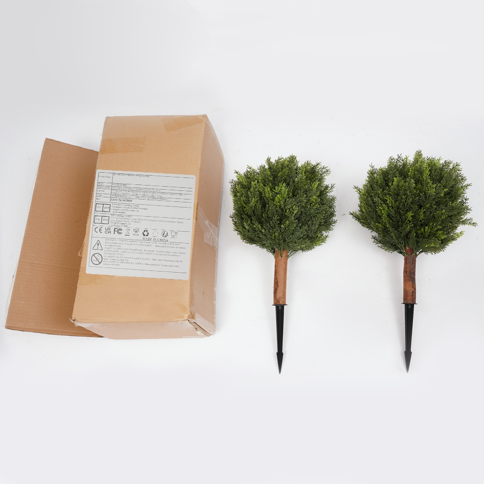 Artificial Plant Artificial Plant with Ground Spike for Indoor Outdoor Home