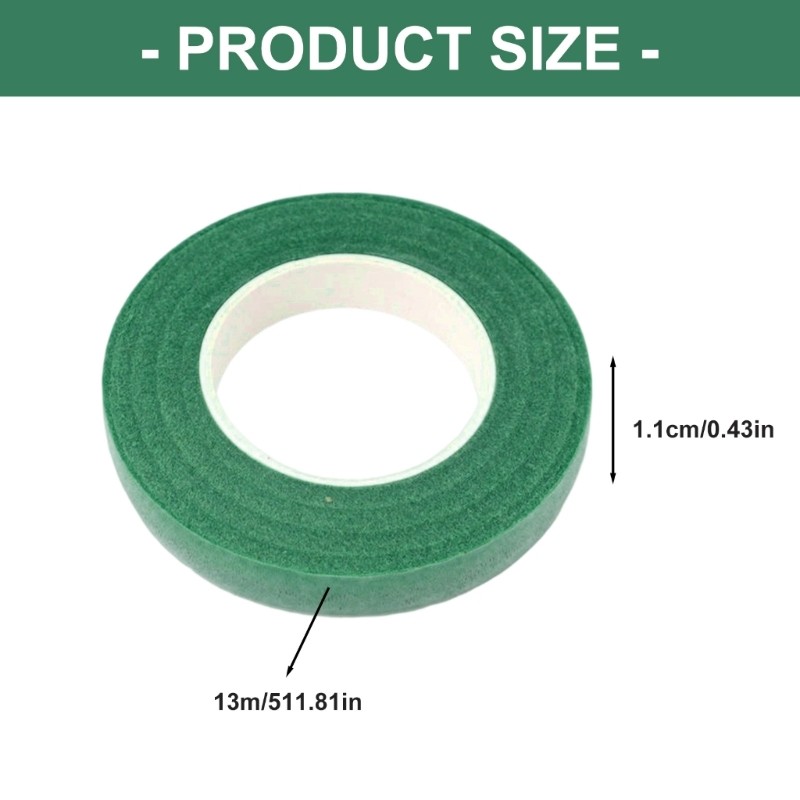 5 Rolls Artificial Flower Stem Wrap Tape for Arrangements and Decorating